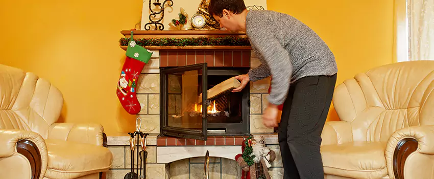 Rusted Metal Fireplace Restoration in Lake Butler, Florida